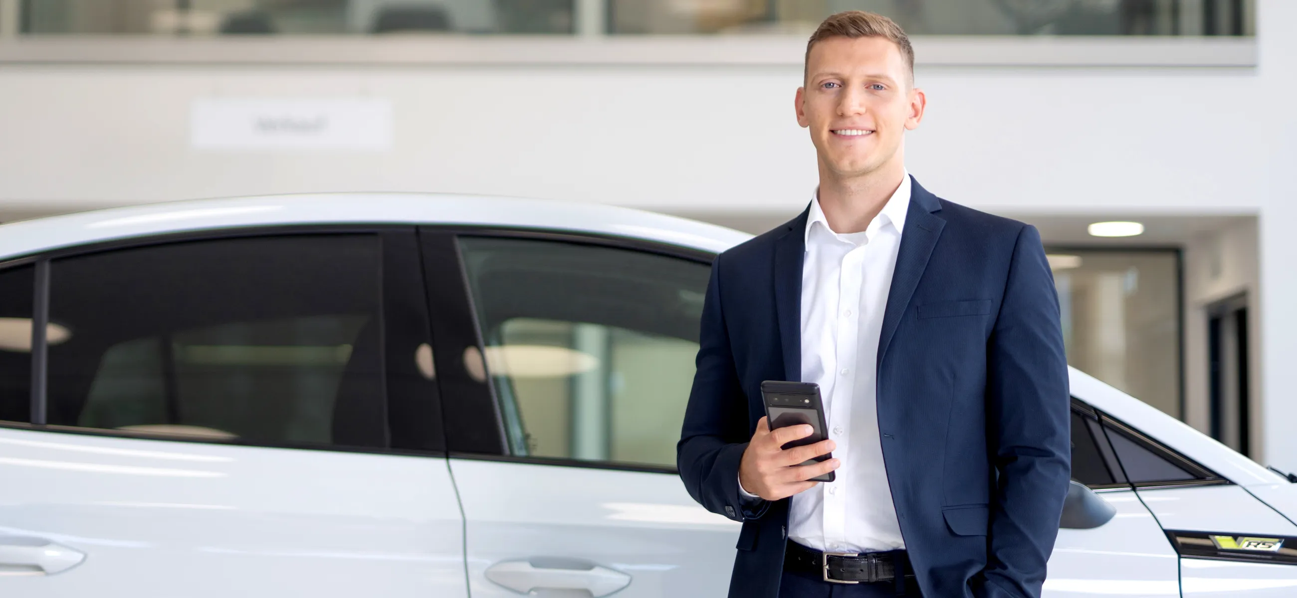 Ein Biering Verkäufer bei der Arbeit