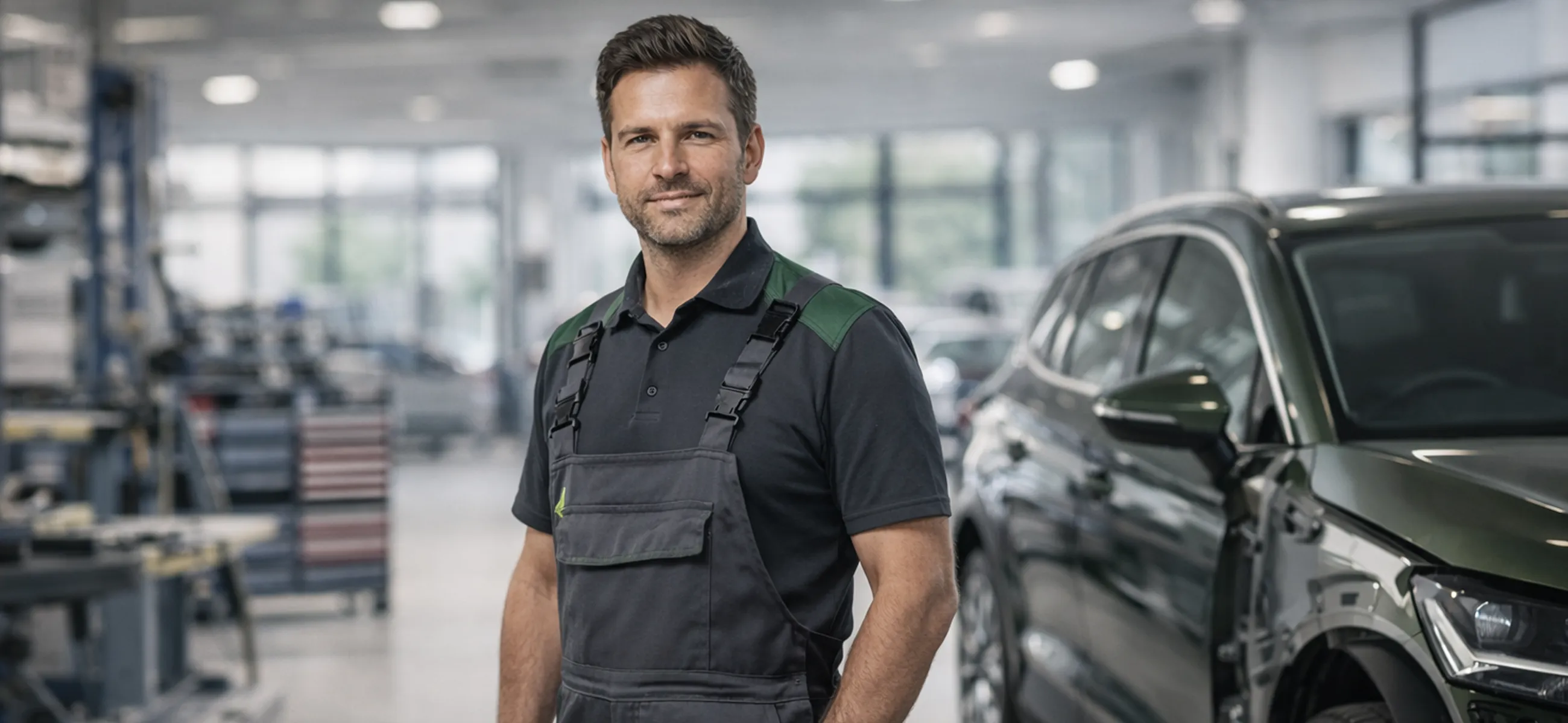 Ein Biering Fahrzeugbauer bei der Arbeit